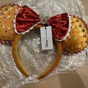 Disney Red and Gold Sequin Minnie Mouse Headband